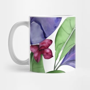 Large Leafy Tropical Plant Pattern Mug